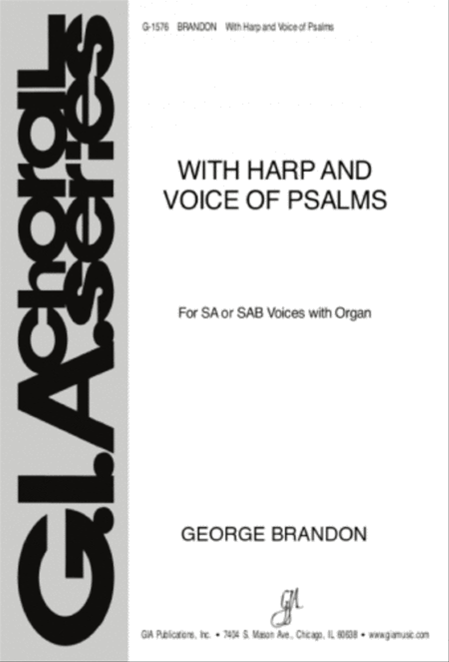 With Harp and Voice of Psalms SA scores gallery preview page 1