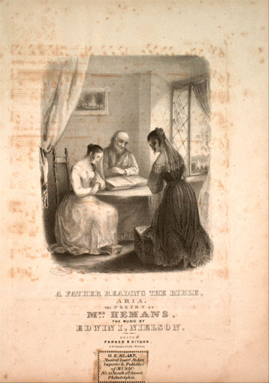 A Father Reading the Bible. Aria Voice Solo scores gallery preview page 1