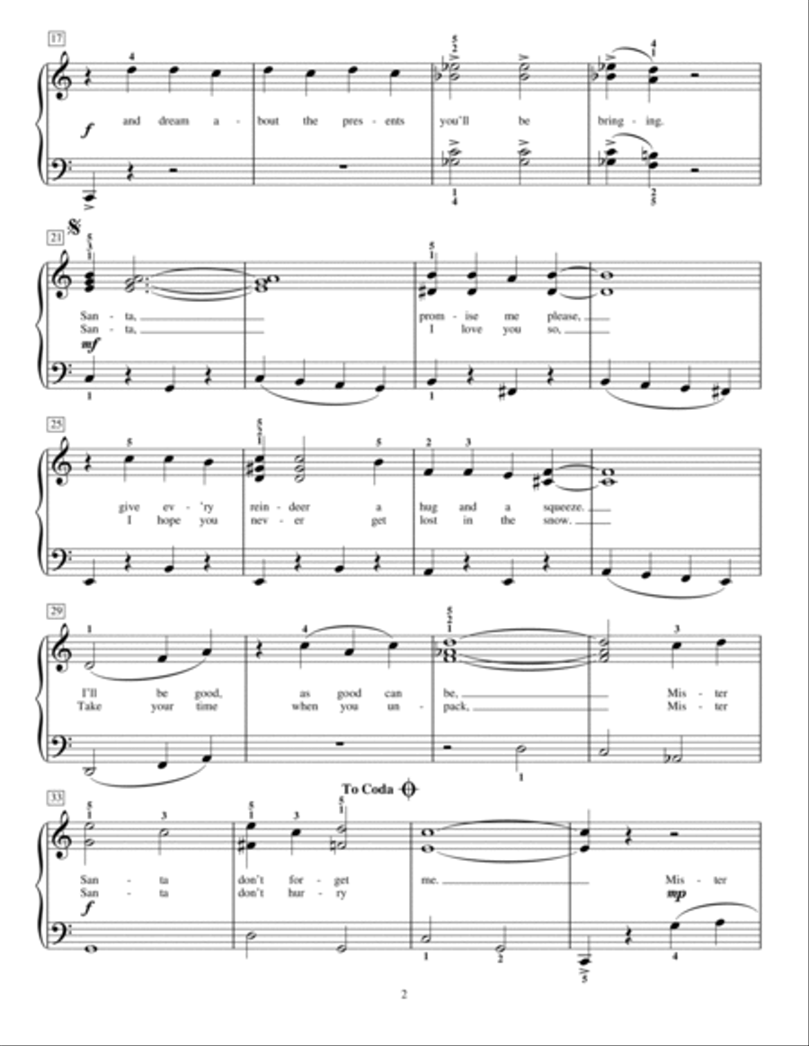 Mister Santa Mister Santa Piano Method scores gallery preview page 2