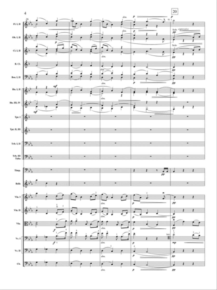 Enigma Variations, Op. 36: Nimrod Orchestra scores gallery preview page 5
