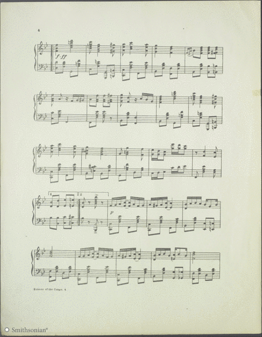 Echoes of the Congo Piano Solo scores gallery preview page 4