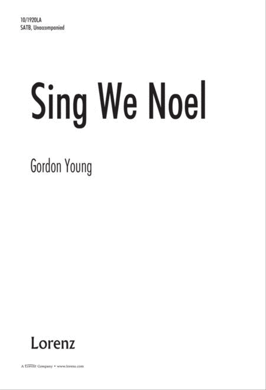 Sing We Noel Sing We Noel 4-Part scores gallery preview page 1