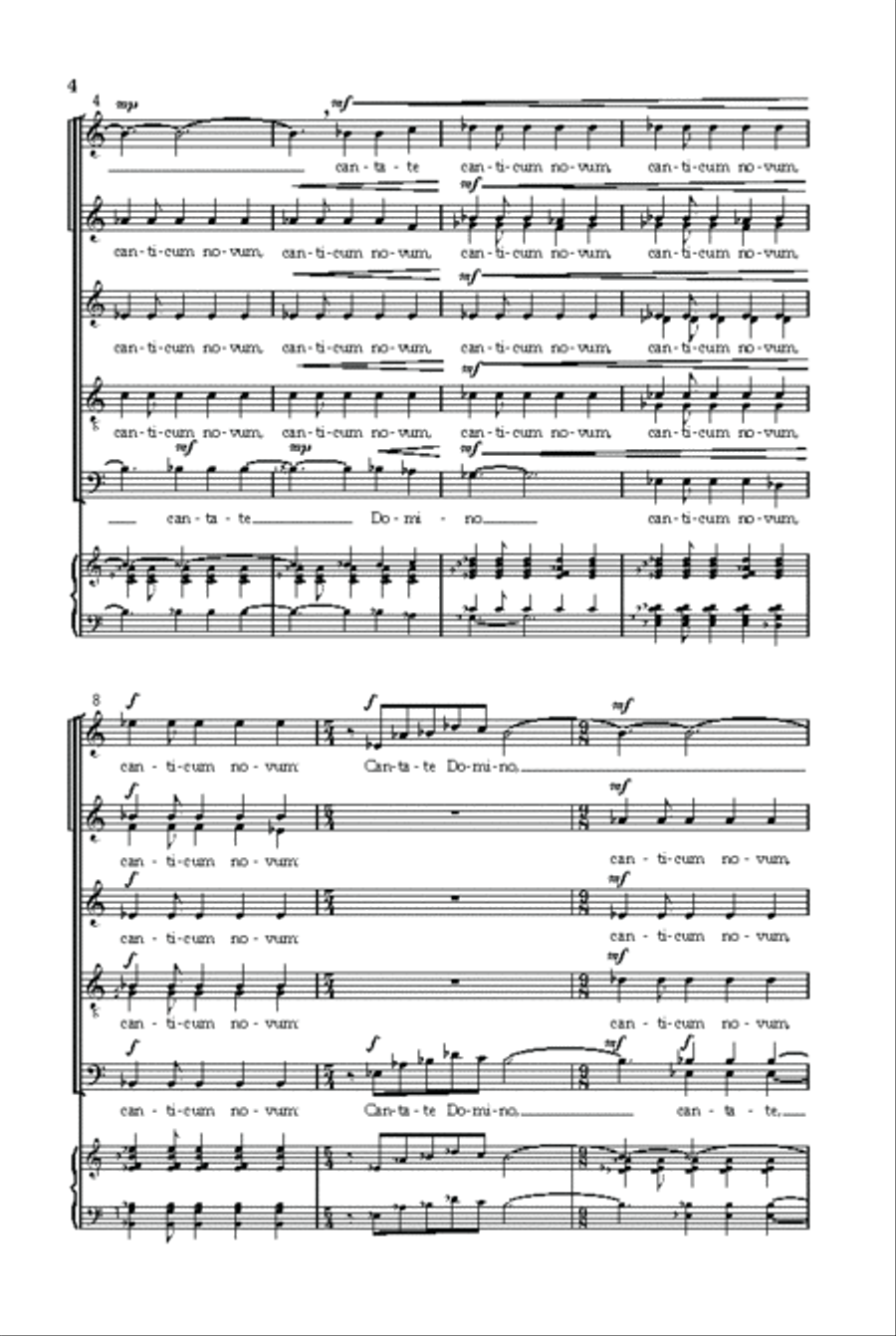 Canticum novum Divisi scores gallery preview page 3