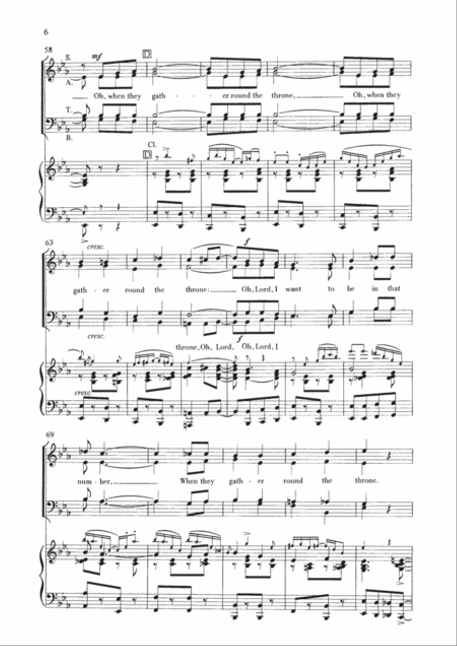 When the Saints go marching in 4-Part scores gallery preview page 6
