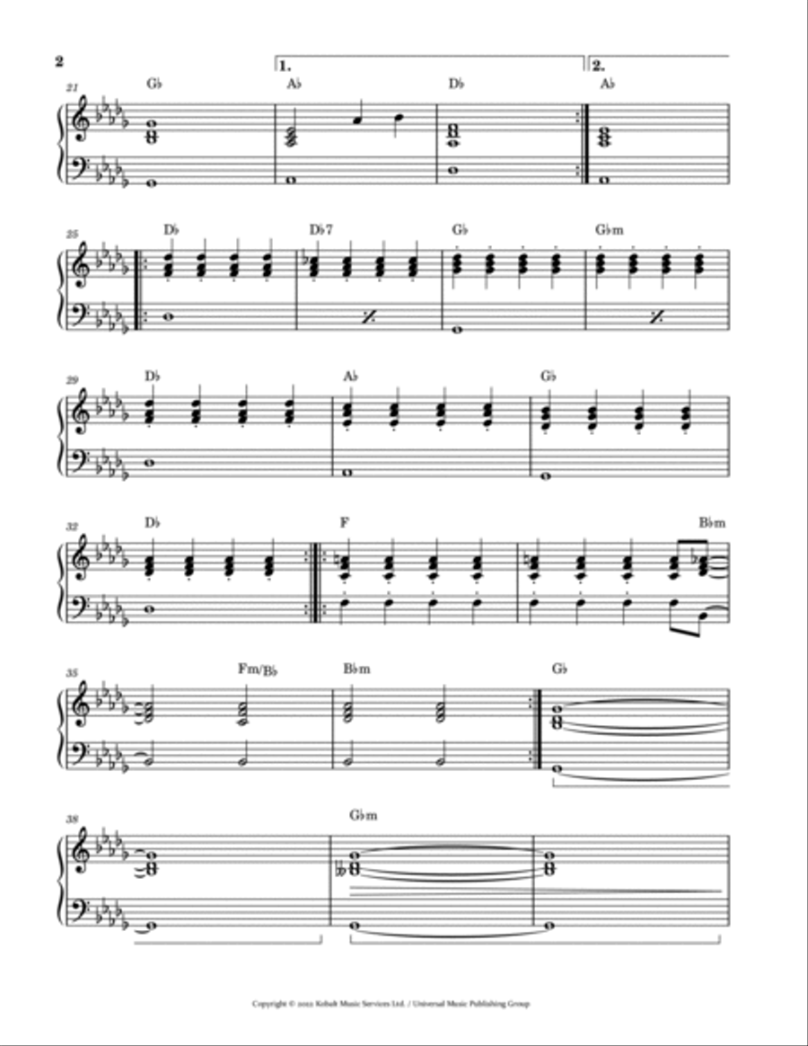 Christmas Without You Easy Piano scores gallery preview page 2