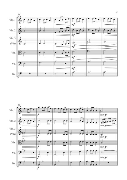 Fantasia on the Ukrainian Bell Carol - for String Orchestra - Score image number null