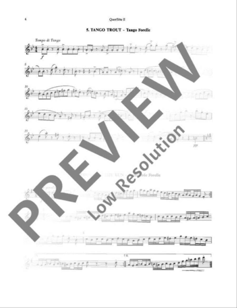 Various Trouts Flute scores gallery preview page 19