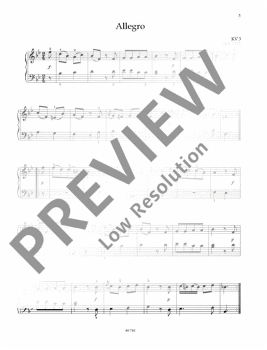 The Young Mozart Piano Solo scores gallery preview page 6