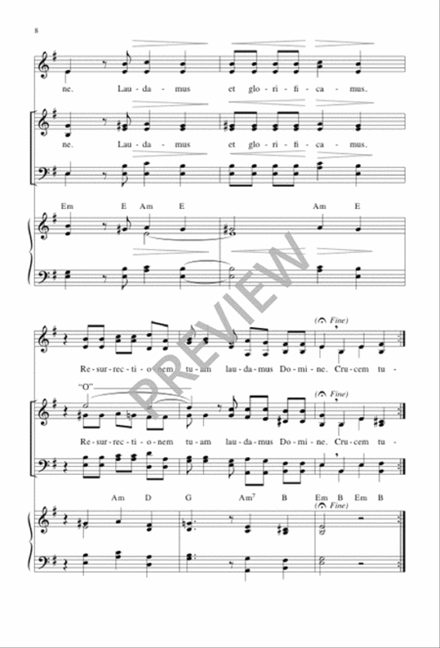 Three Songs for Triduum Three Songs for Triduum 4-Part scores gallery preview page 8