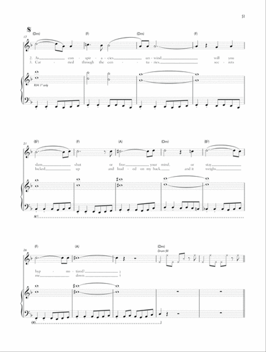 Exo-Politics Piano, Vocal, Guitar scores gallery preview page 2