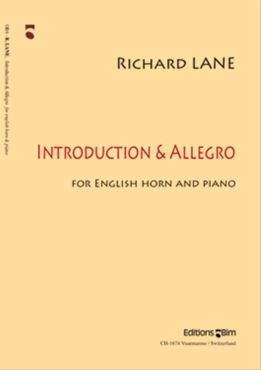 Introduction and Allegro English Horn scores gallery preview page 1