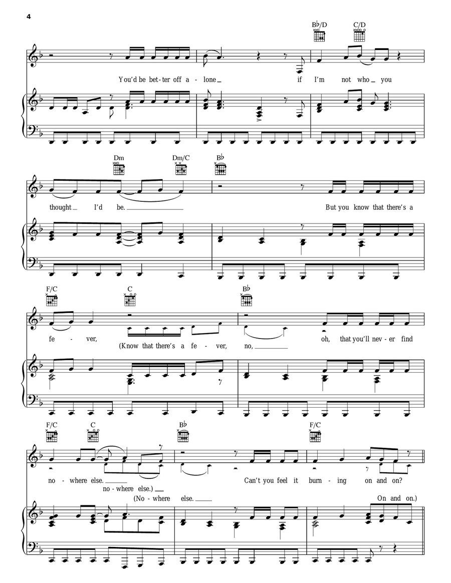 Oh Sherrie Piano, Vocal, Guitar scores gallery preview page 4