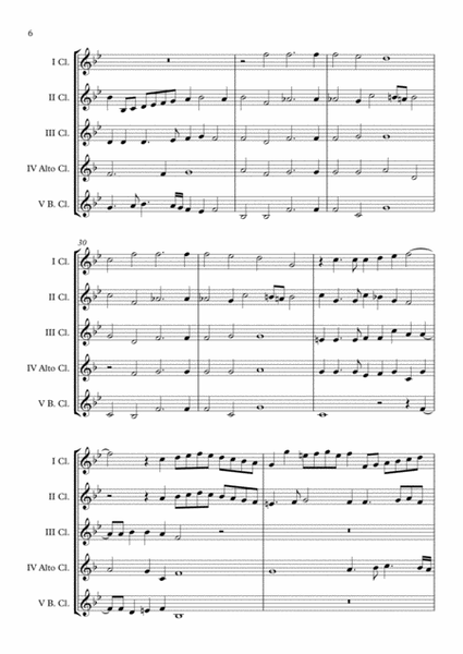 Vagi amorosi e fortunati allori (Giovanni Gabrieli) Clarinet Choir arr. Adrian Wagner image number null