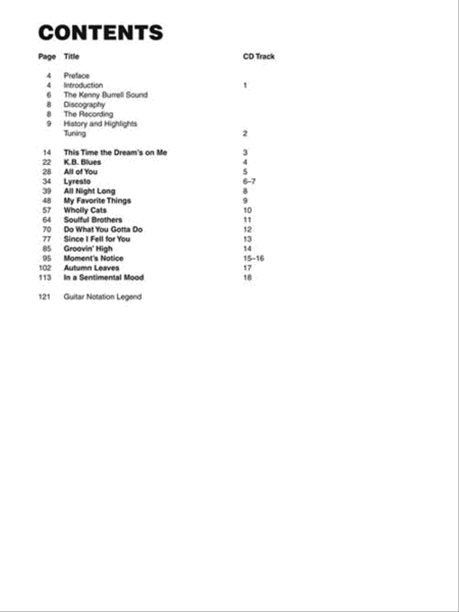 Kenny Burrell Kenny Burrell Electric Guitar scores gallery preview page 3