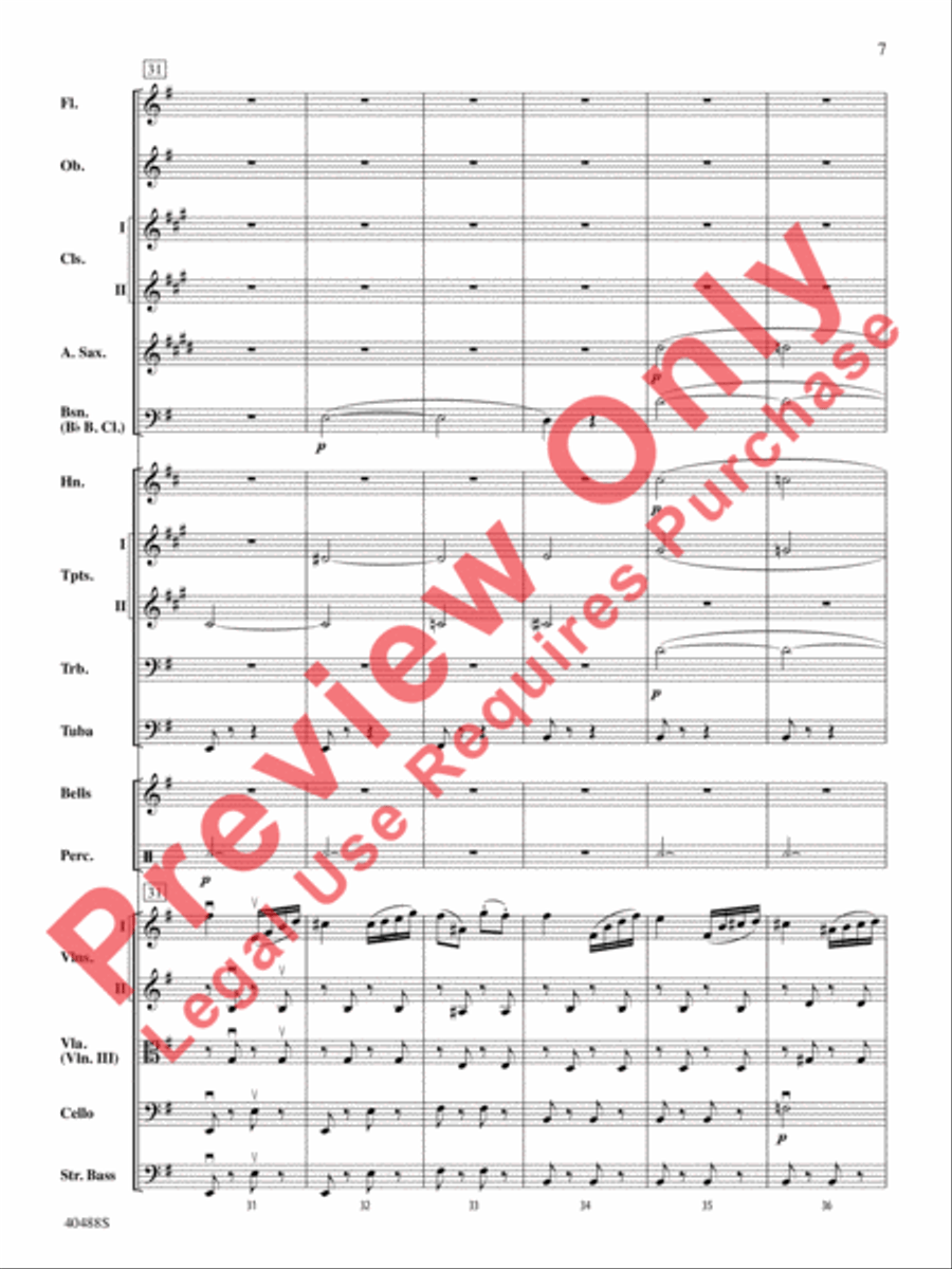 Overture to Die Fledermaus Full Orchestra scores gallery preview page 8