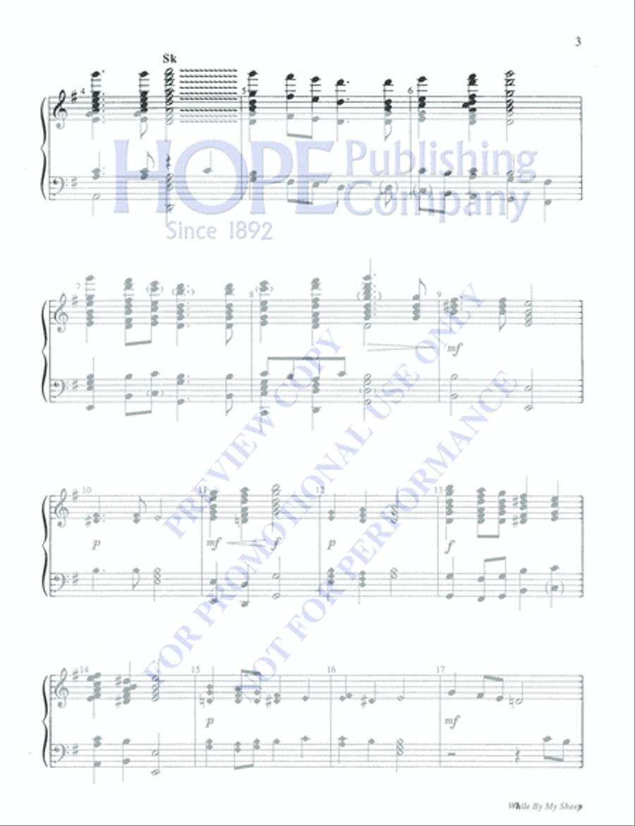 While by My Sheep 5-Octaves scores gallery preview page 3