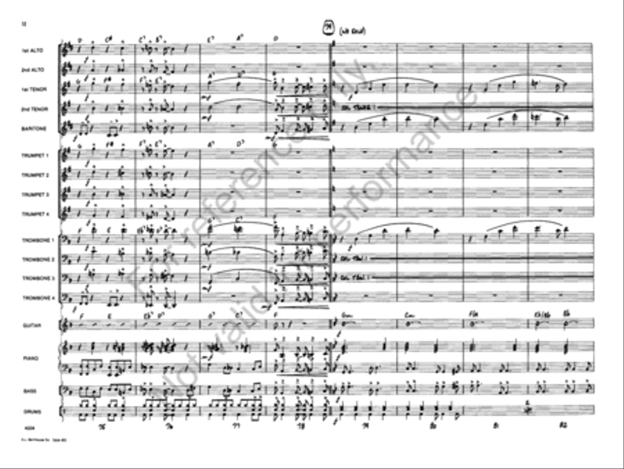 Gospel John Jazz Ensemble scores gallery preview page 12