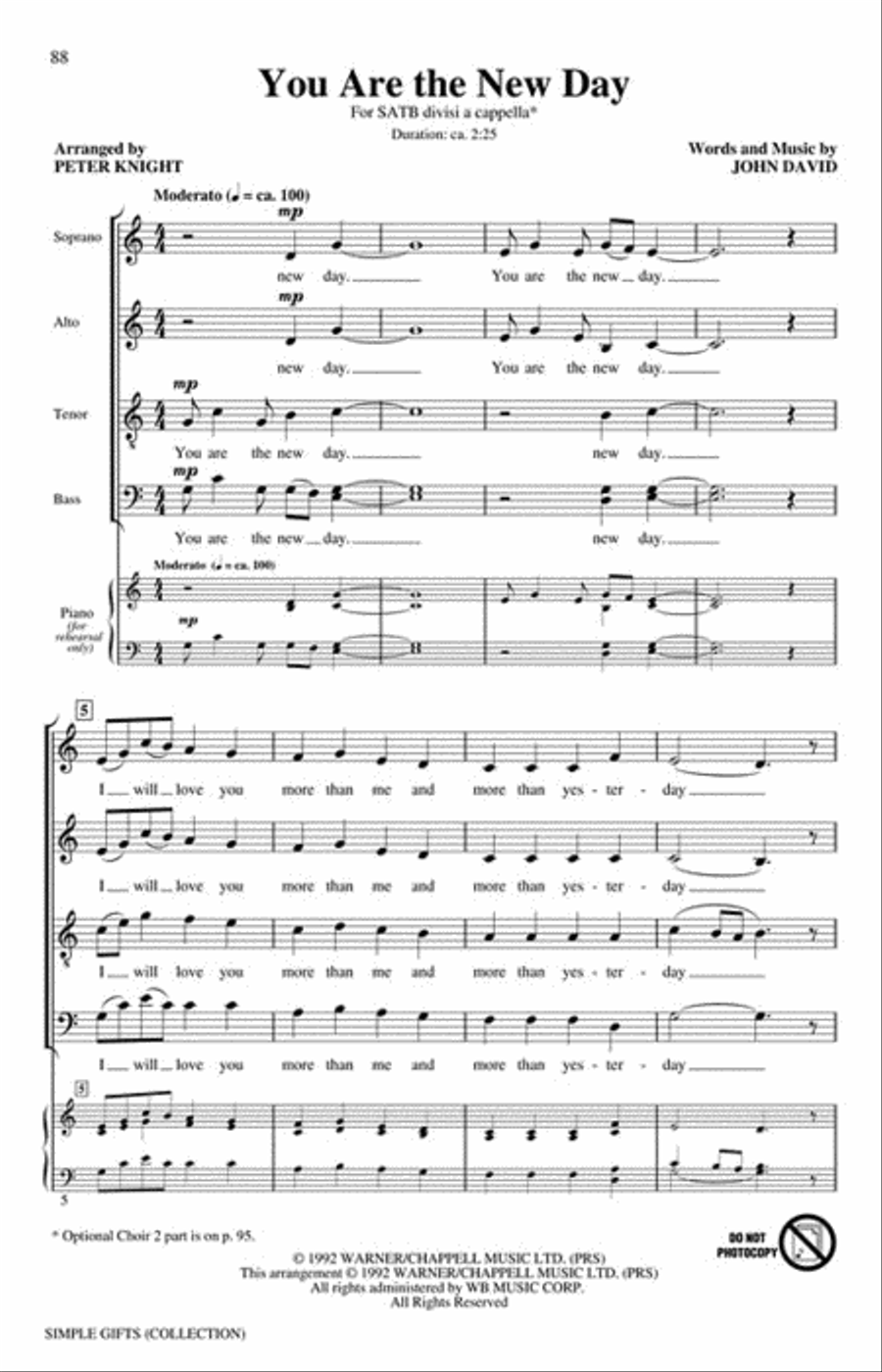 Simple Gifts Divisi scores gallery preview page 6