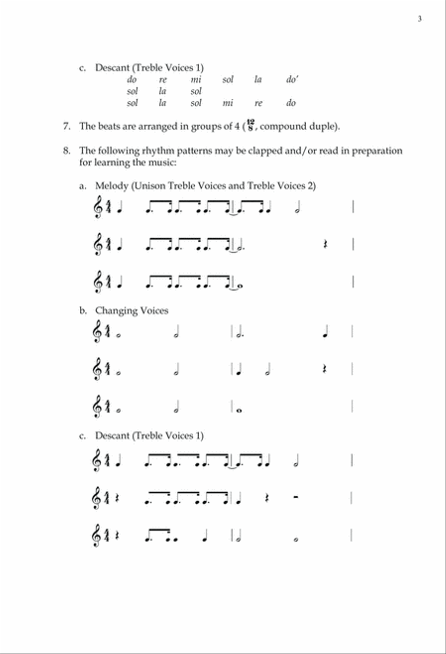 Bless We the Name of the Lord SSA scores gallery preview page 3