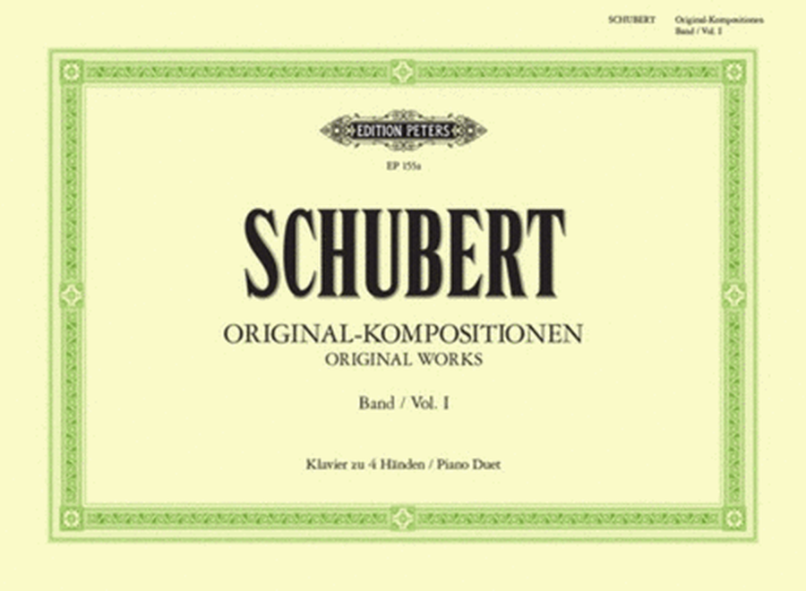 Schubert - Original Compositions Vol 1 Piano Duet