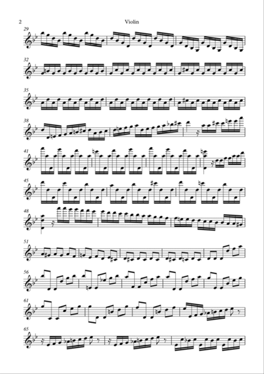 Vivaldi - Summer - Third Movement (Violin) Violin Solo scores gallery preview page 2