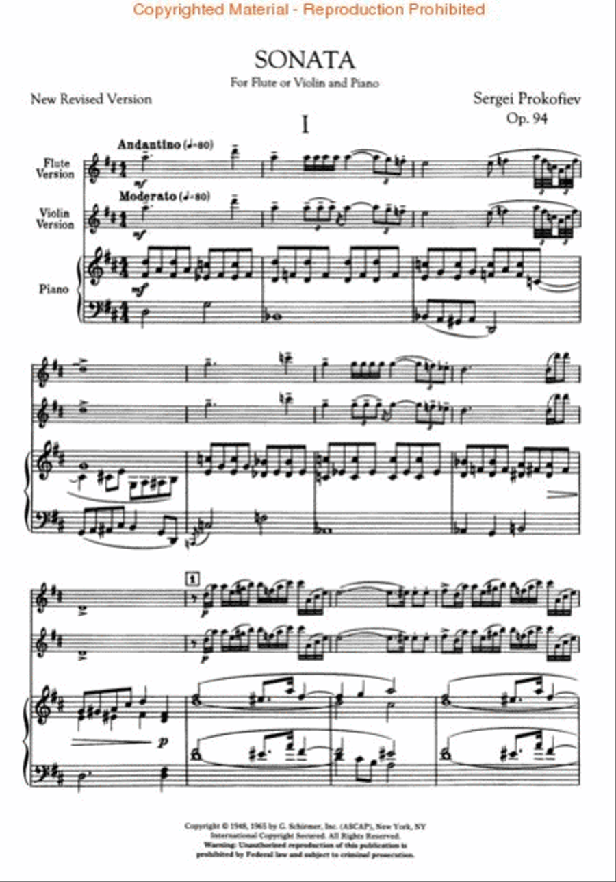 Sonata for Flute and Piano