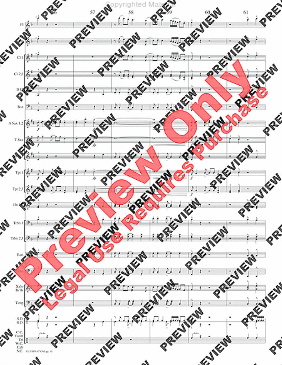 Illuminations Concert Band scores gallery preview page 13