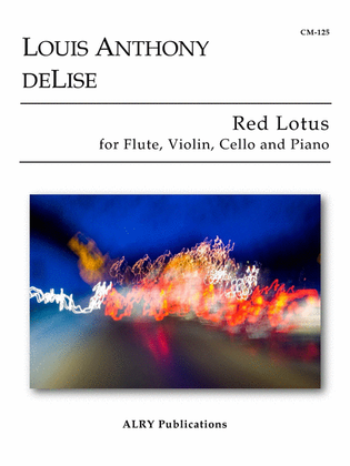 Book cover for Red Lotus for Flute, Violin, Cello and Piano