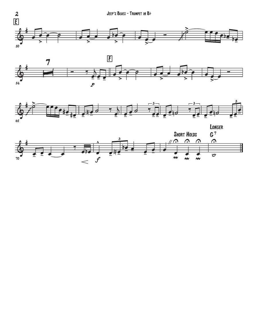 Jeep's Blues Large Ensemble scores gallery preview page 2