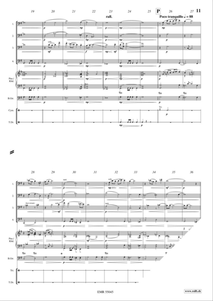 Five Pieces From Kingdom Come: Deliverance Trombone Quartet scores gallery preview page 9