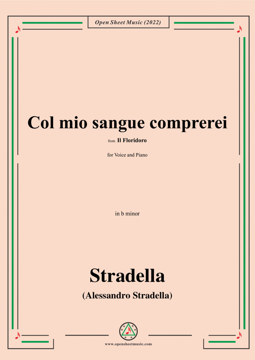 Stradella-Col mio sangue comprerei,from Il Floridoro,in b minor image number null