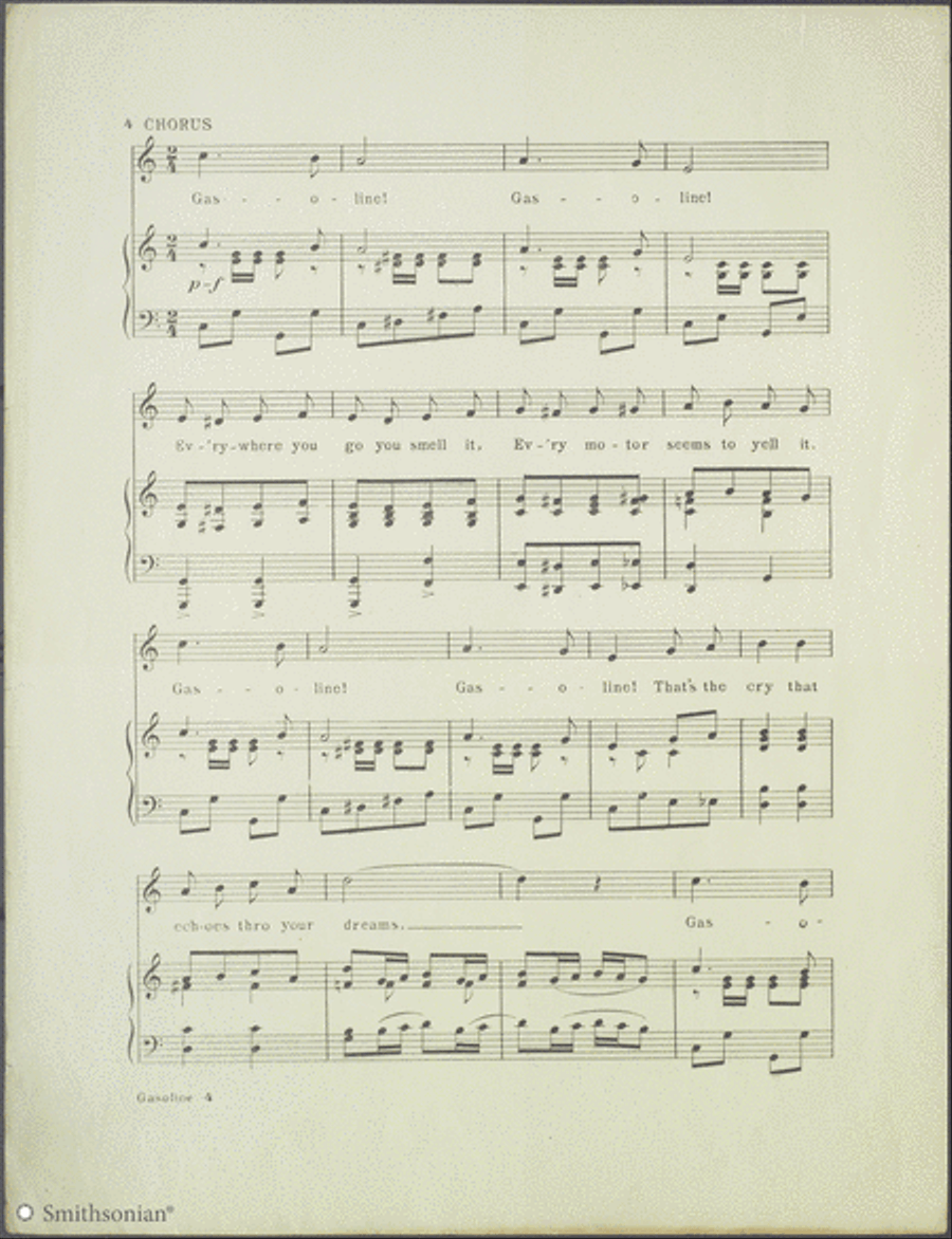 Gasoline Piano, Vocal scores gallery preview page 4