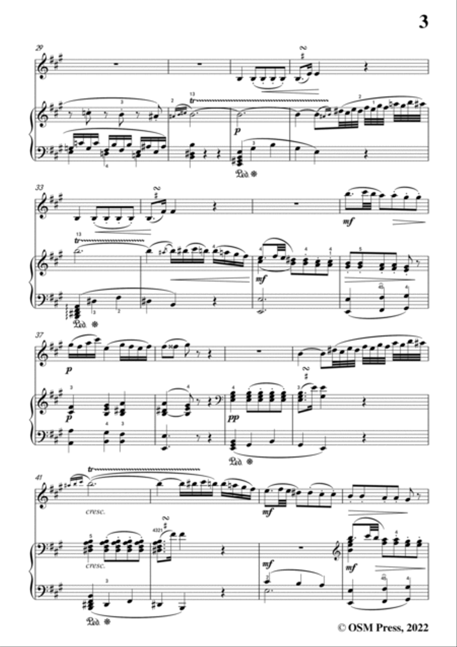 Mozart-Violin Sonata No.29,in A Major,K.402,for Violin&Piano Violin Solo scores gallery preview page 5