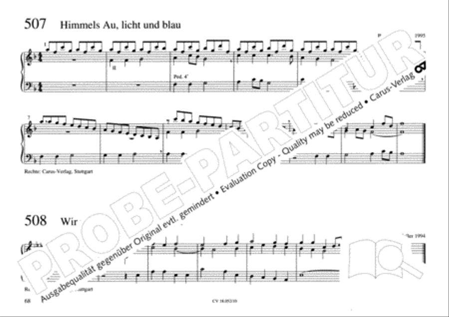 Esslinger Orgelbuch, Bd I-III Organ Solo scores gallery preview page 85
