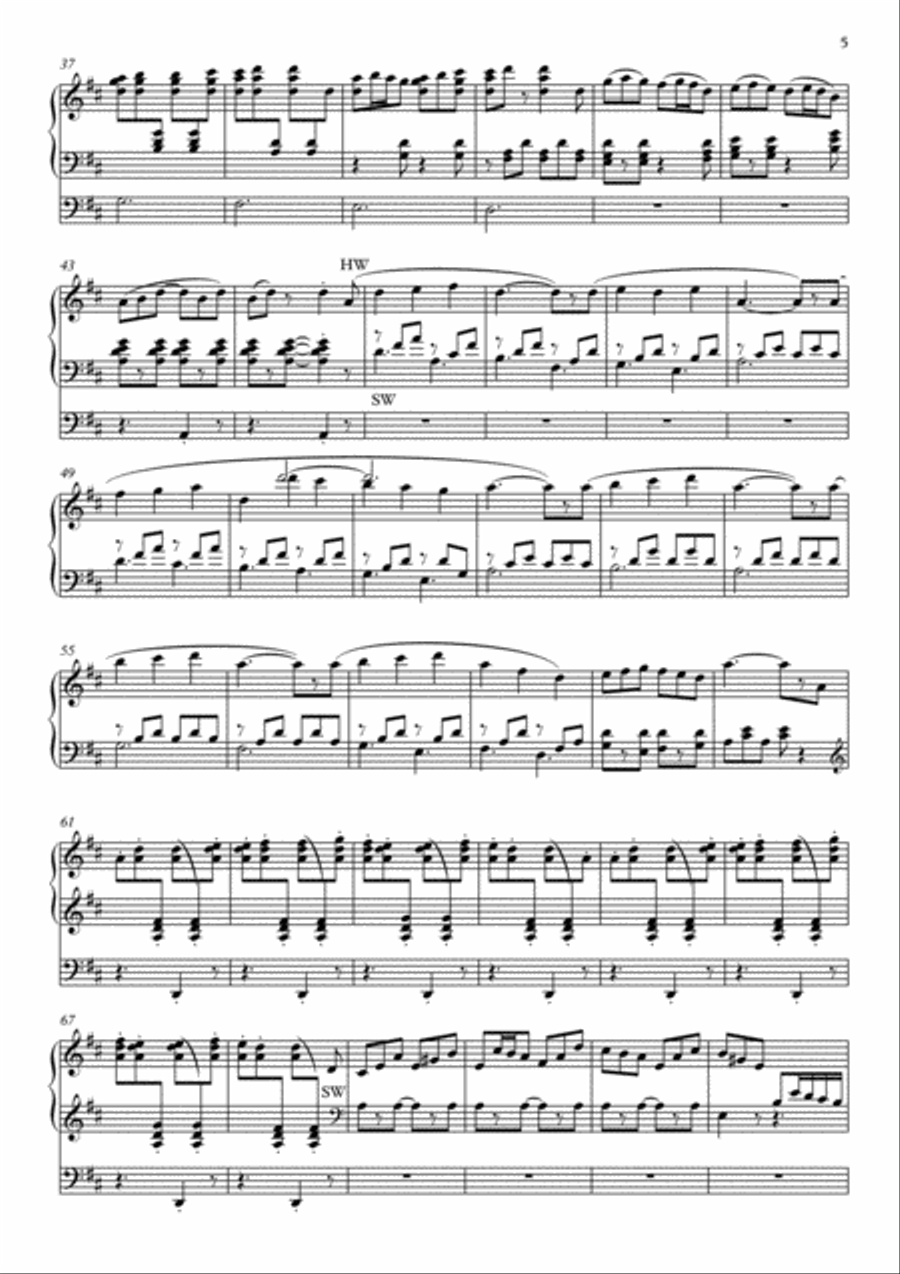 Giga for organ Organ Solo scores gallery preview page 5
