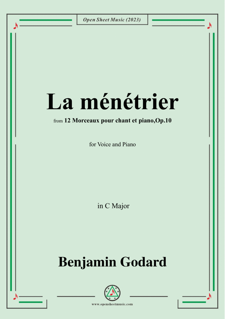 B. Godard-La ménétrier,in C Major,Op.10 No.6 Voice scores gallery preview page 1