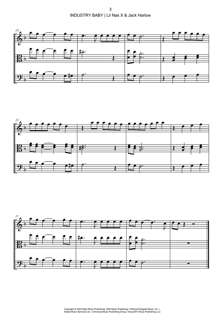 Industry Baby String Trio scores gallery preview page 3