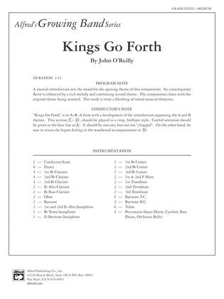 Kings Go Forth: Score