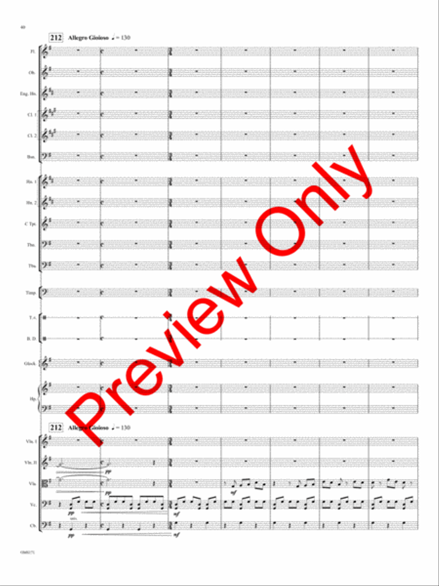 Anishinaabeg Rhapsody Orchestra scores gallery preview page 43
