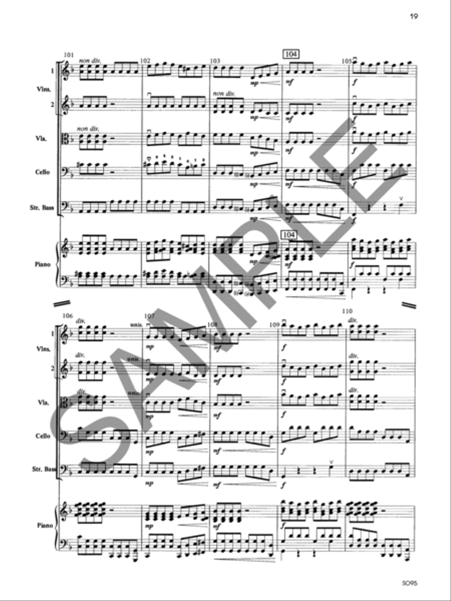 Toccatina - Score String Orchestra scores gallery preview page 19