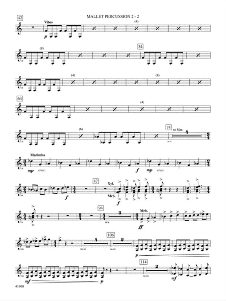 [Jungst]aposed: 2nd Mallet Percussion Concert Band scores gallery preview page 2