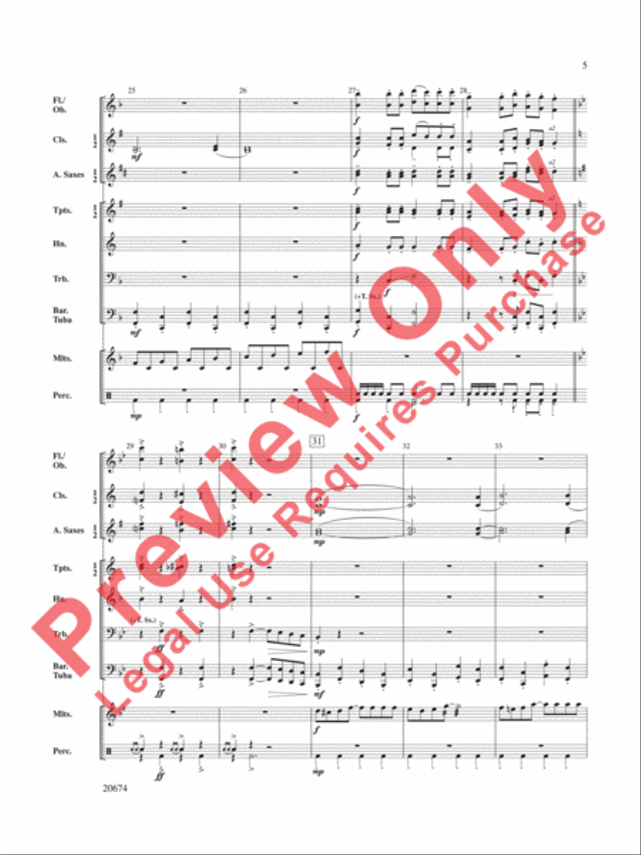 Mallet Maniacs Concert Band scores gallery preview page 6