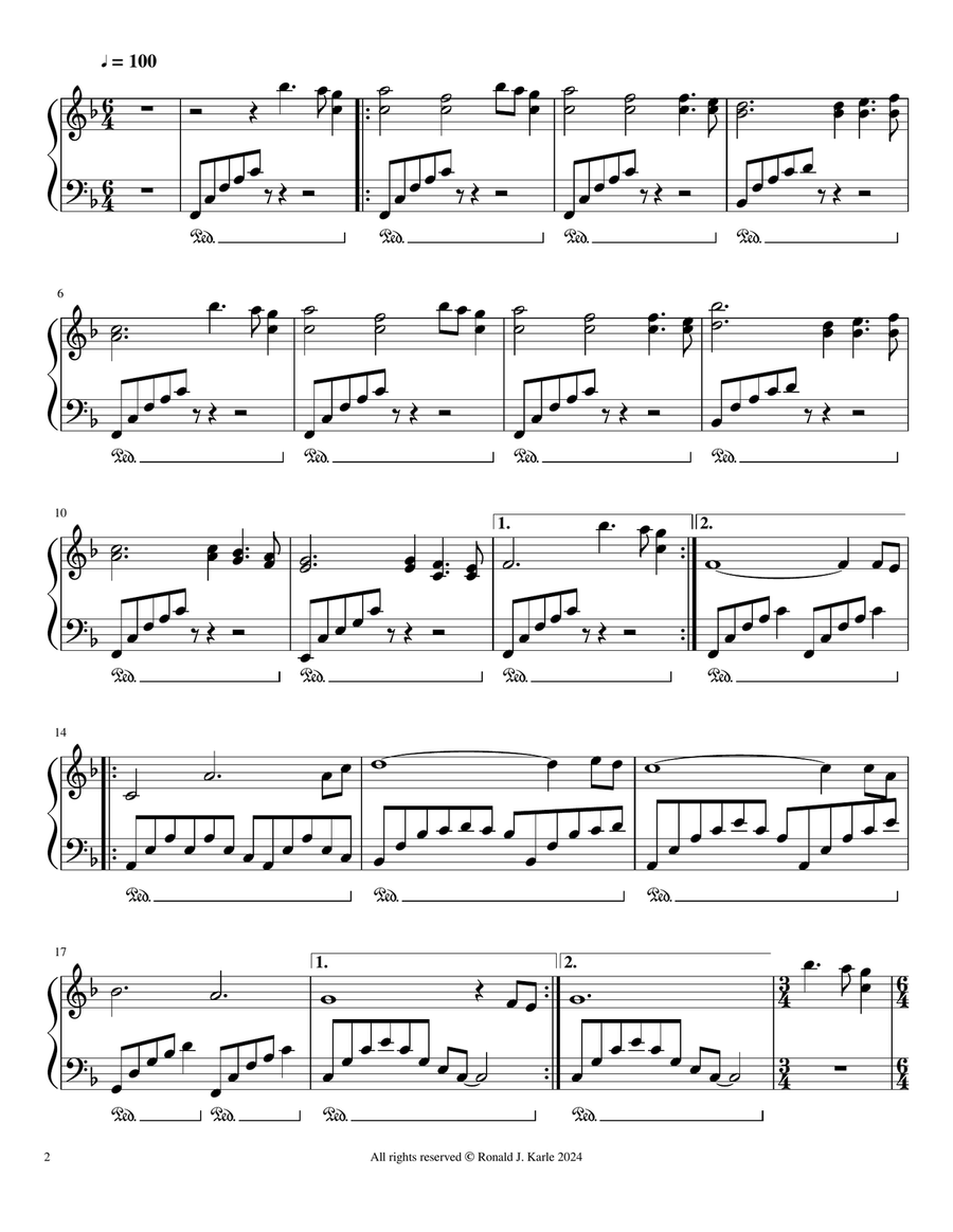 Meditation Ten Piano Method scores gallery preview page 2