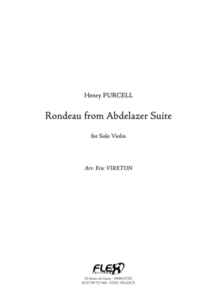 Rondeau from Abdelazer Suite image number null
