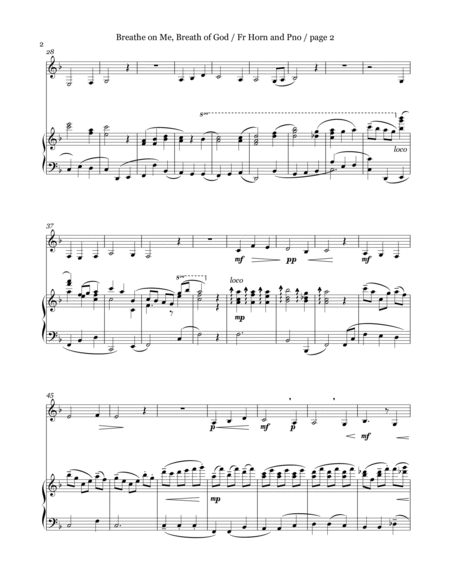 Two Hymn Tunes for Pentecost for French Horn and Piano image number null