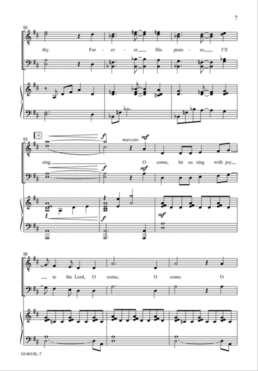 O Come, Let Us Sing TTBB scores gallery preview page 8