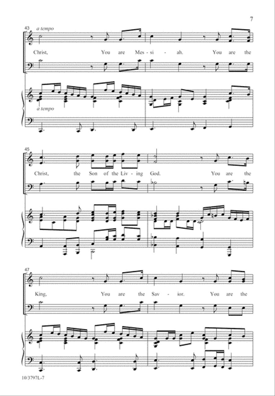 You Are the Christ! 3-Part scores gallery preview page 7