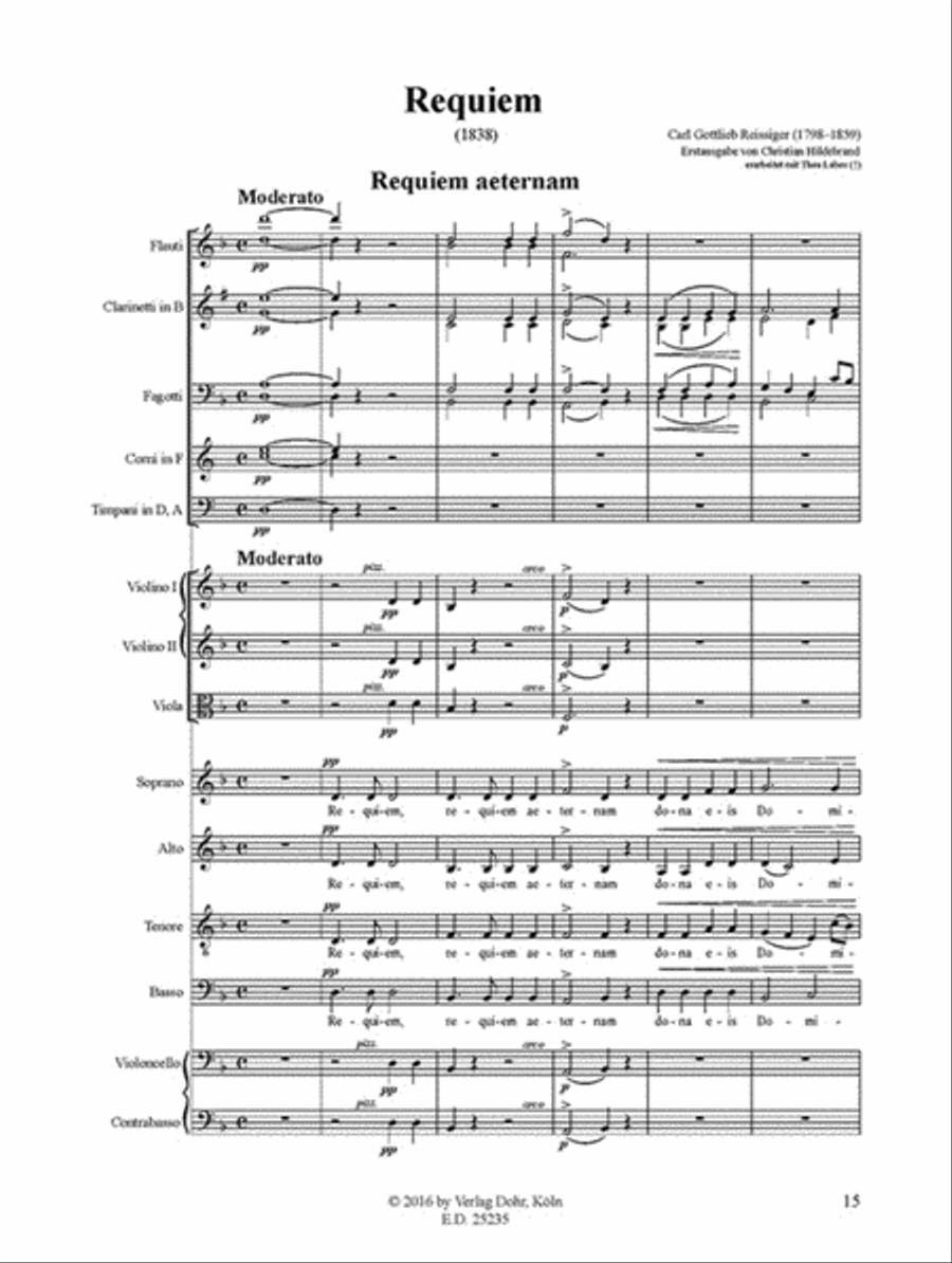 Requiem d-Moll (1838) Orchestra scores gallery preview page 2