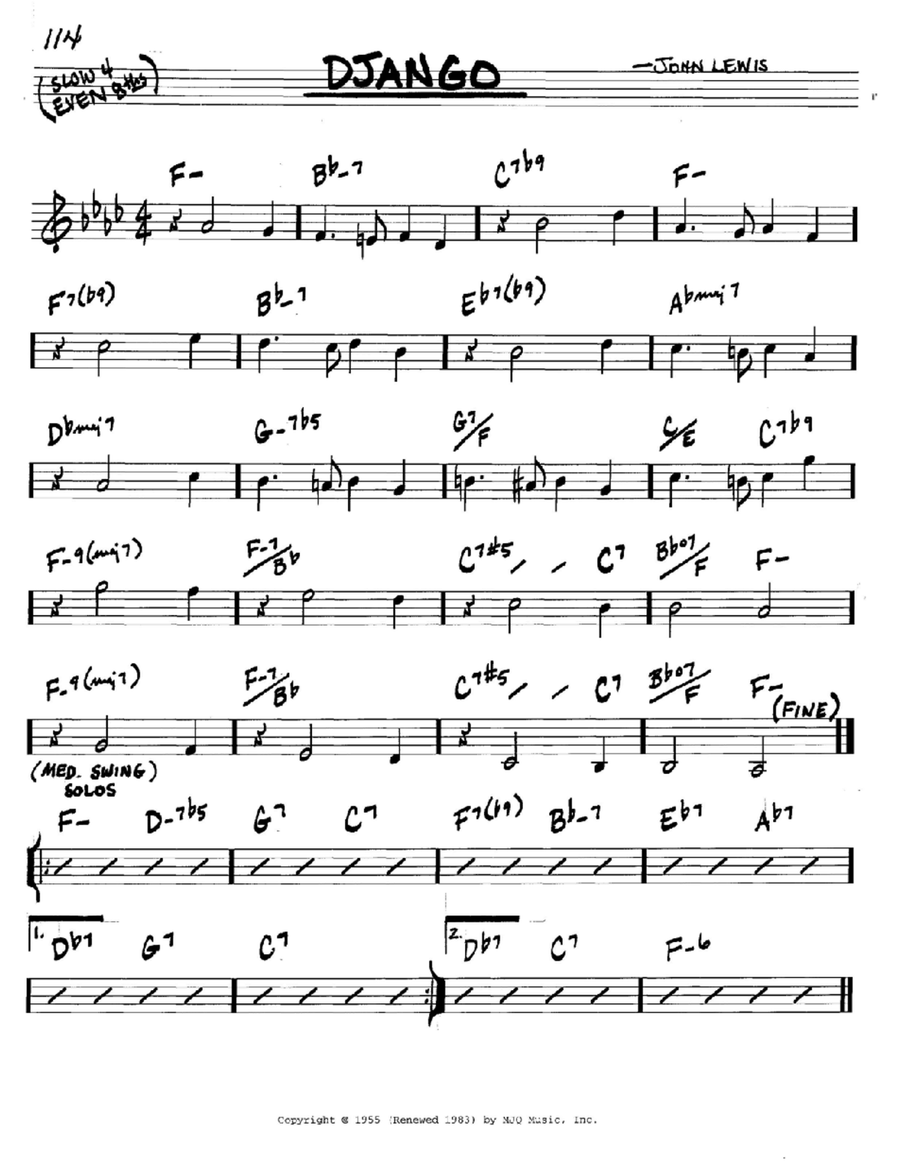 Django C Instrument scores gallery preview page 1