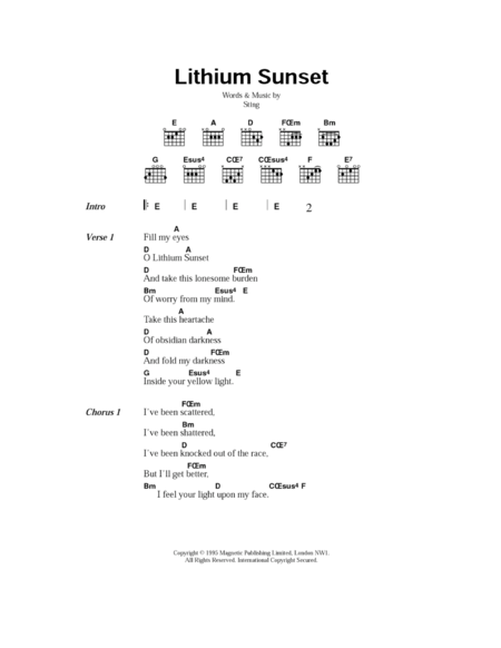 Lithium Sunset